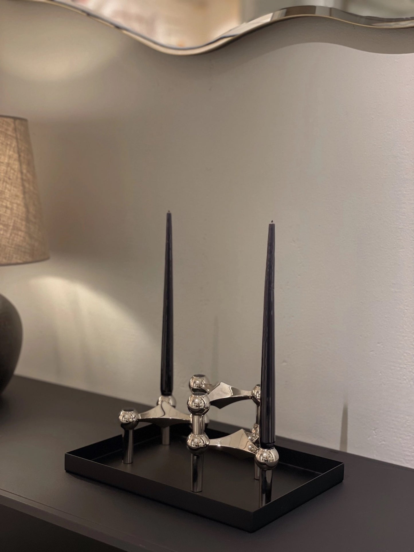 Reinas Kerzenständer - silber/gold/schwarz