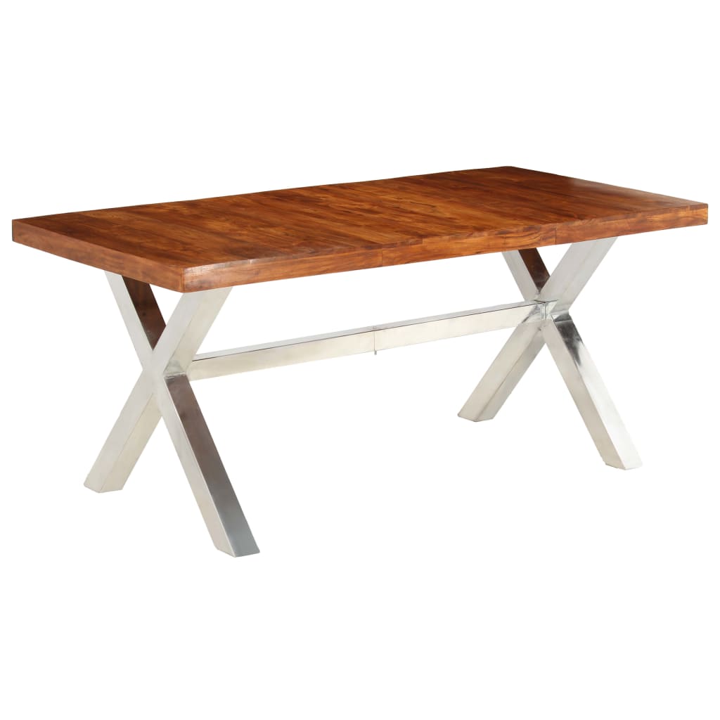 Esstisch Massivholz Akazie Und Mango 180X90X76 Cm