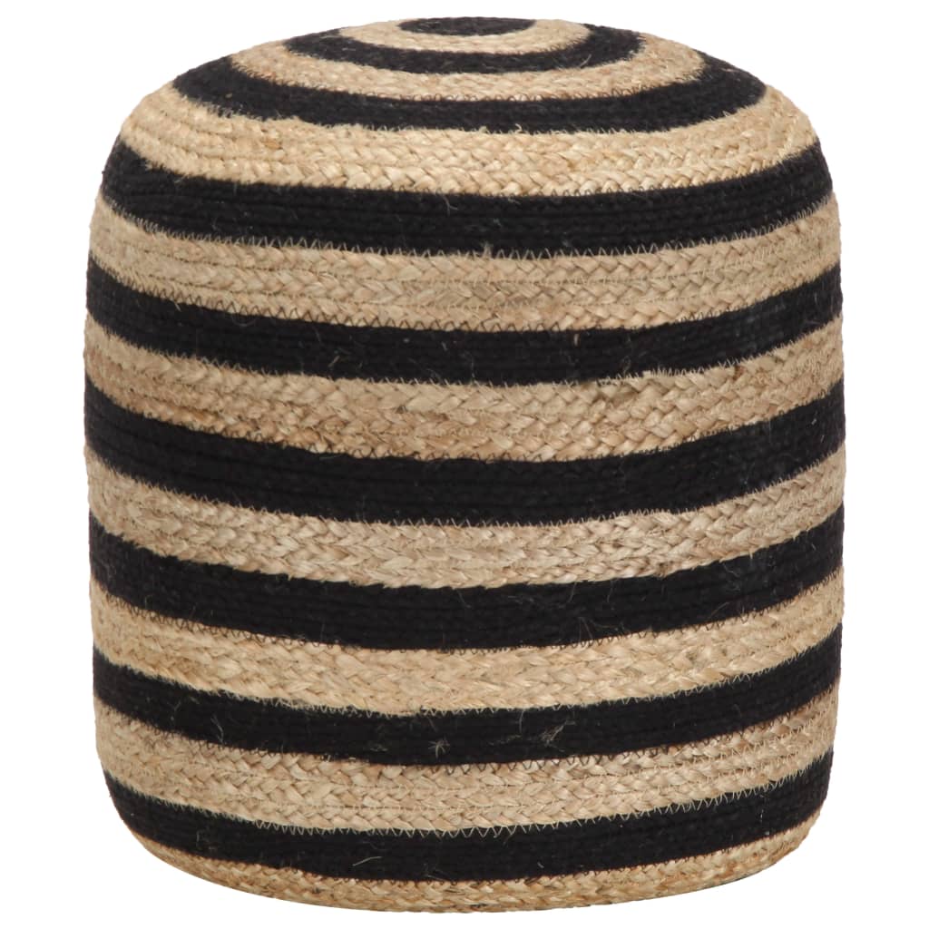 Handgefertigter Sitzpuff Jute