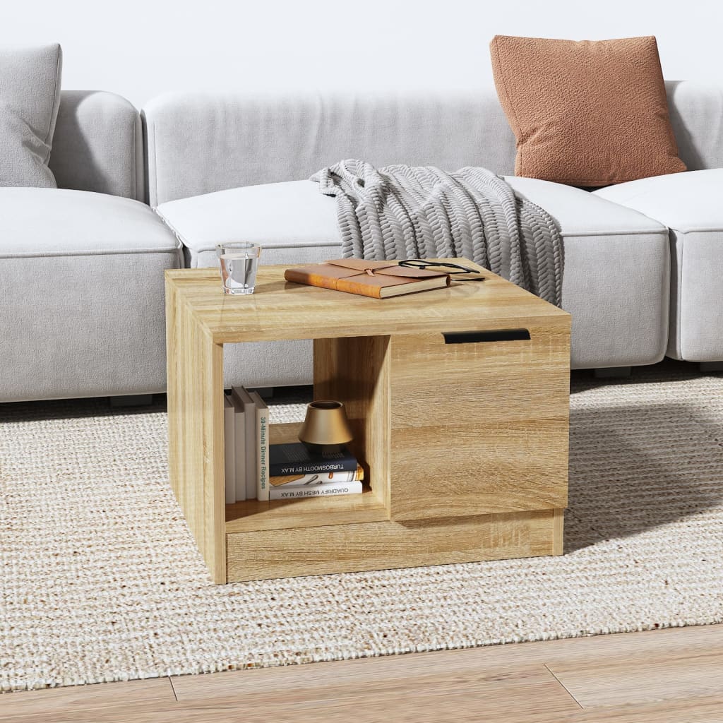Couchtisch -Optik 50X50X36 Cm Holzwerkstoff