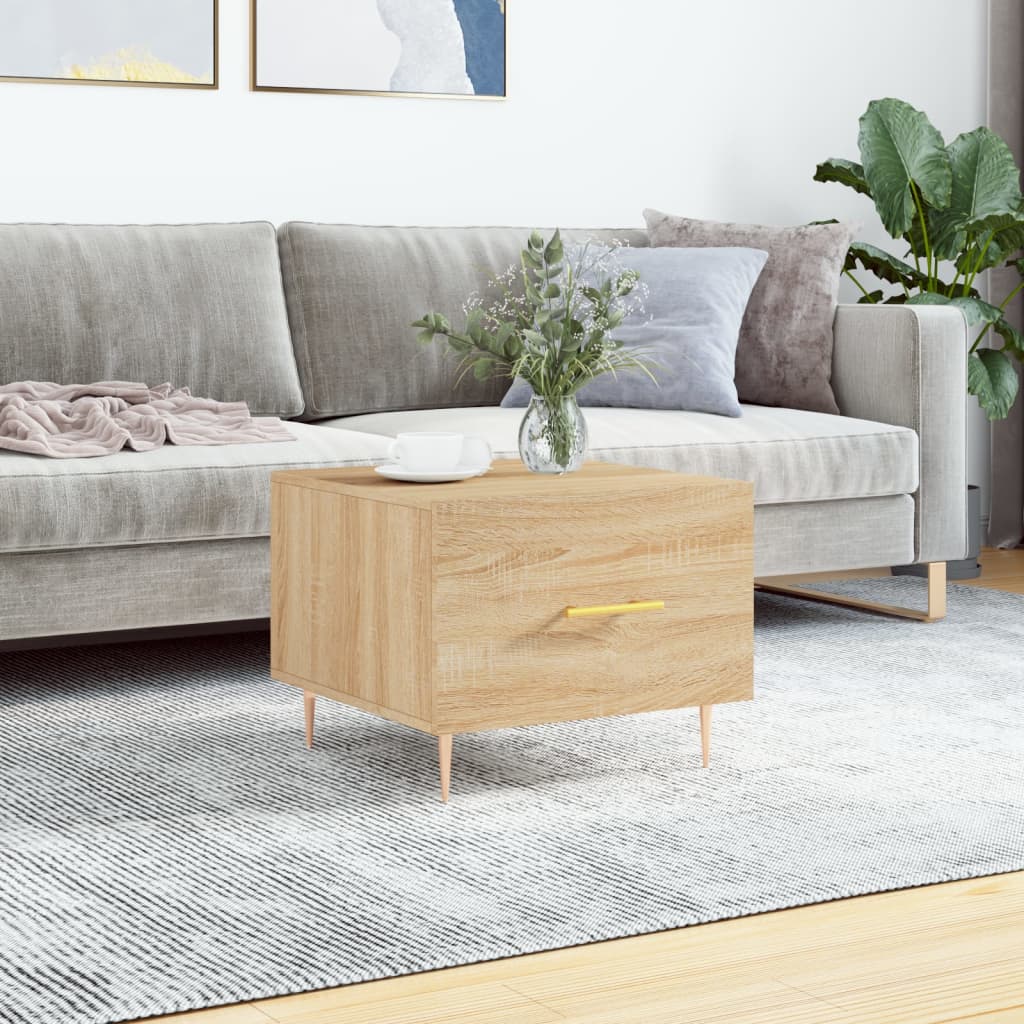 Couchtische 2 Stk. Braun Eichen-Optik 50X50X40 Cm Holzwerkstoff