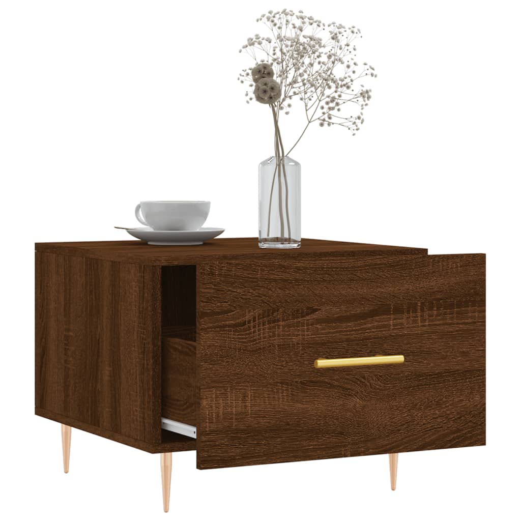 Couchtische 2 Stk. Braun Eichen-Optik 50X50X40 Cm Holzwerkstoff