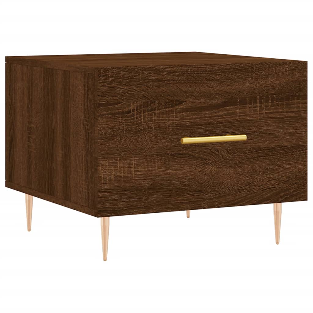 Couchtische 2 Stk. Braun Eichen-Optik 50X50X40 Cm Holzwerkstoff