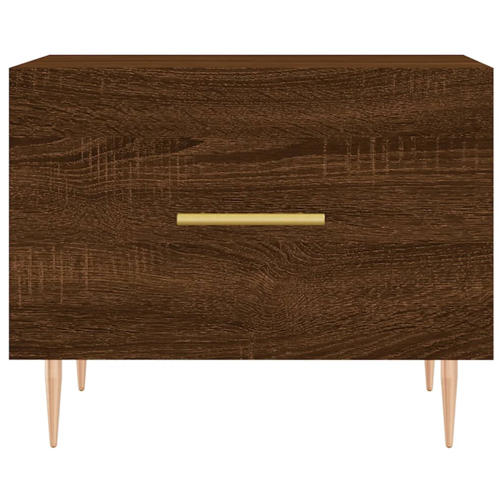 Couchtische 2 Stk. Braun Eichen-Optik 50X50X40 Cm Holzwerkstoff