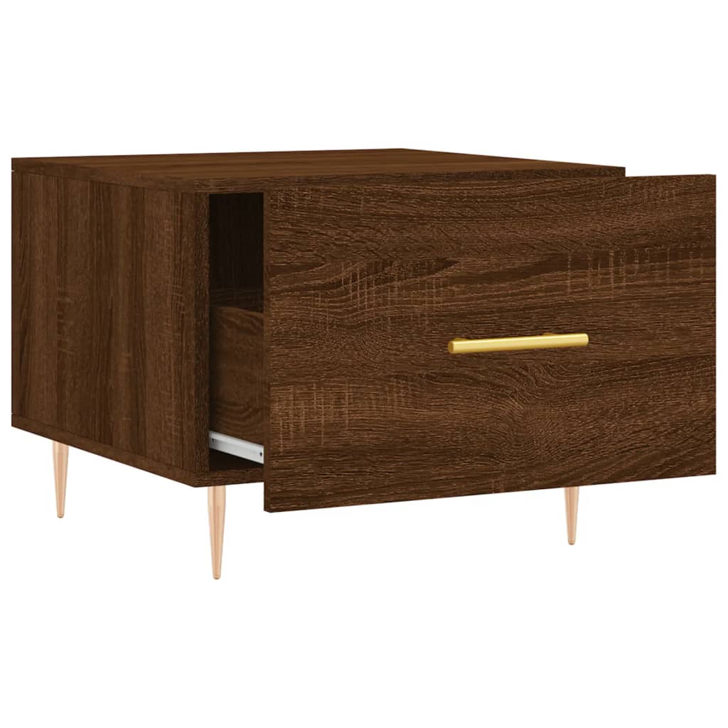 Couchtische 2 Stk. Braun Eichen-Optik 50X50X40 Cm Holzwerkstoff