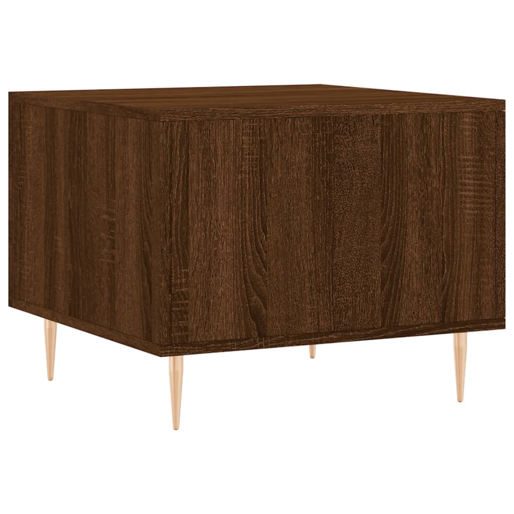 Couchtische 2 Stk. Braun Eichen-Optik 50X50X40 Cm Holzwerkstoff