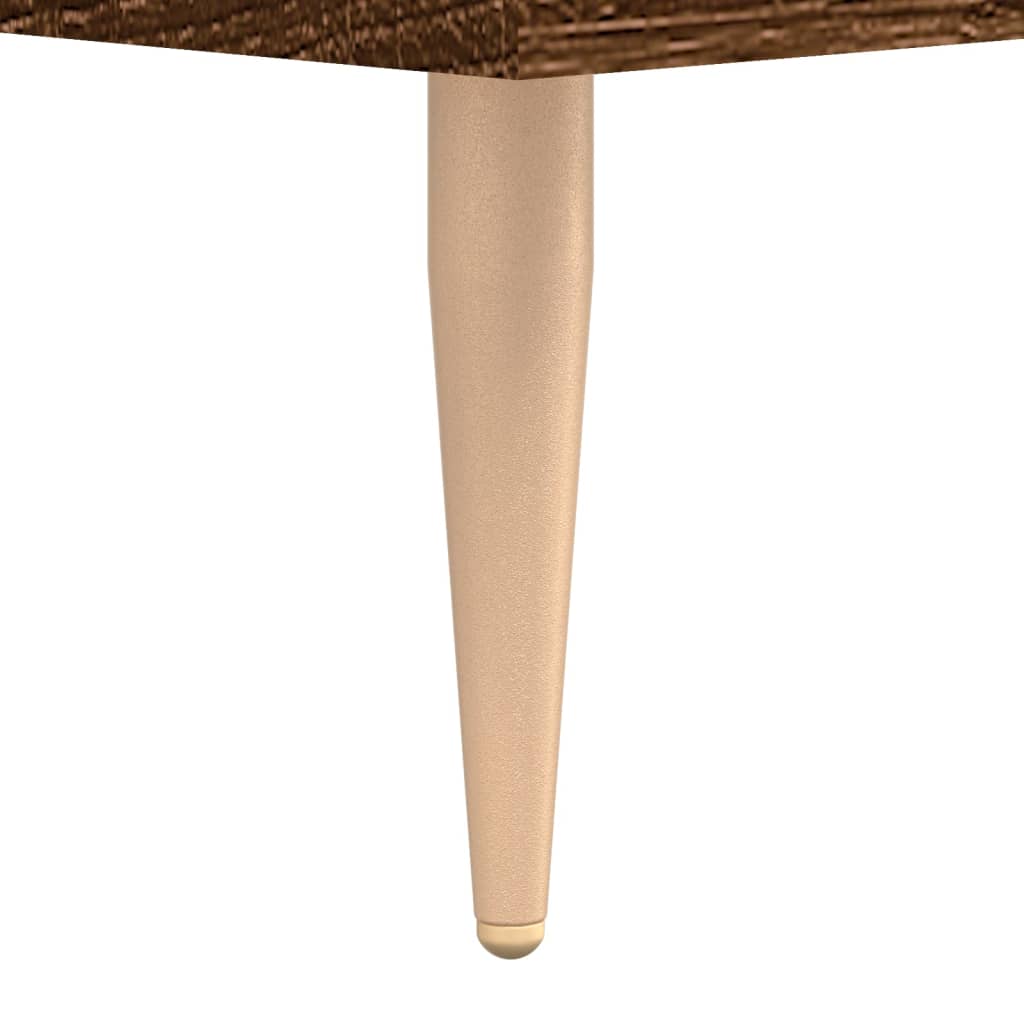 Couchtische 2 Stk. Braun Eichen-Optik 50X50X40 Cm Holzwerkstoff
