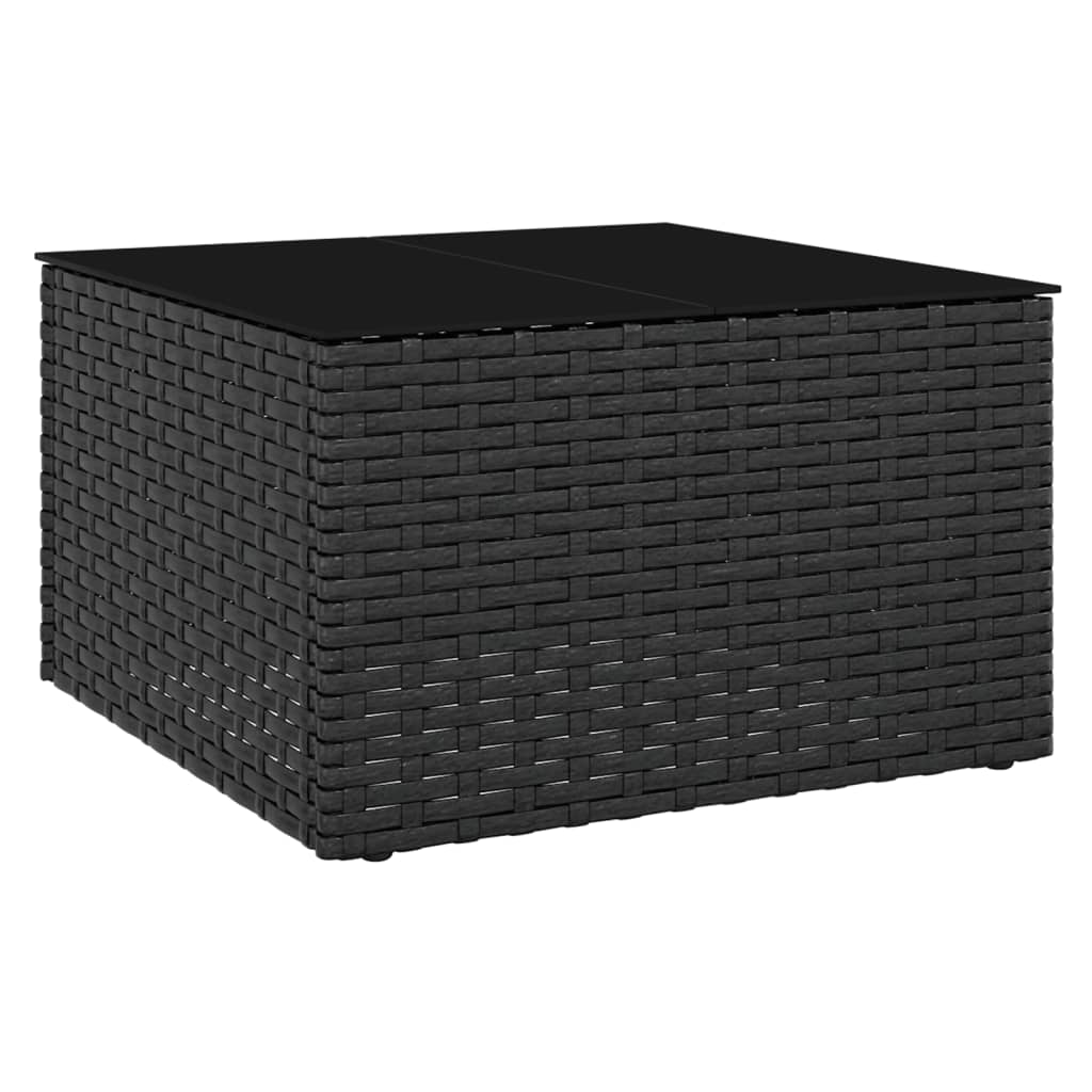 2-Tlg. Garten-Lounge-Set Mit Kissen Poly Rattan