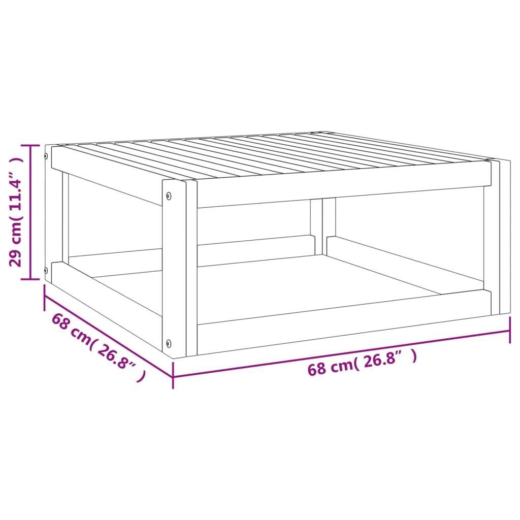 5-Tlg. Garten-Lounge-Set Mit En Kissen Massivholz