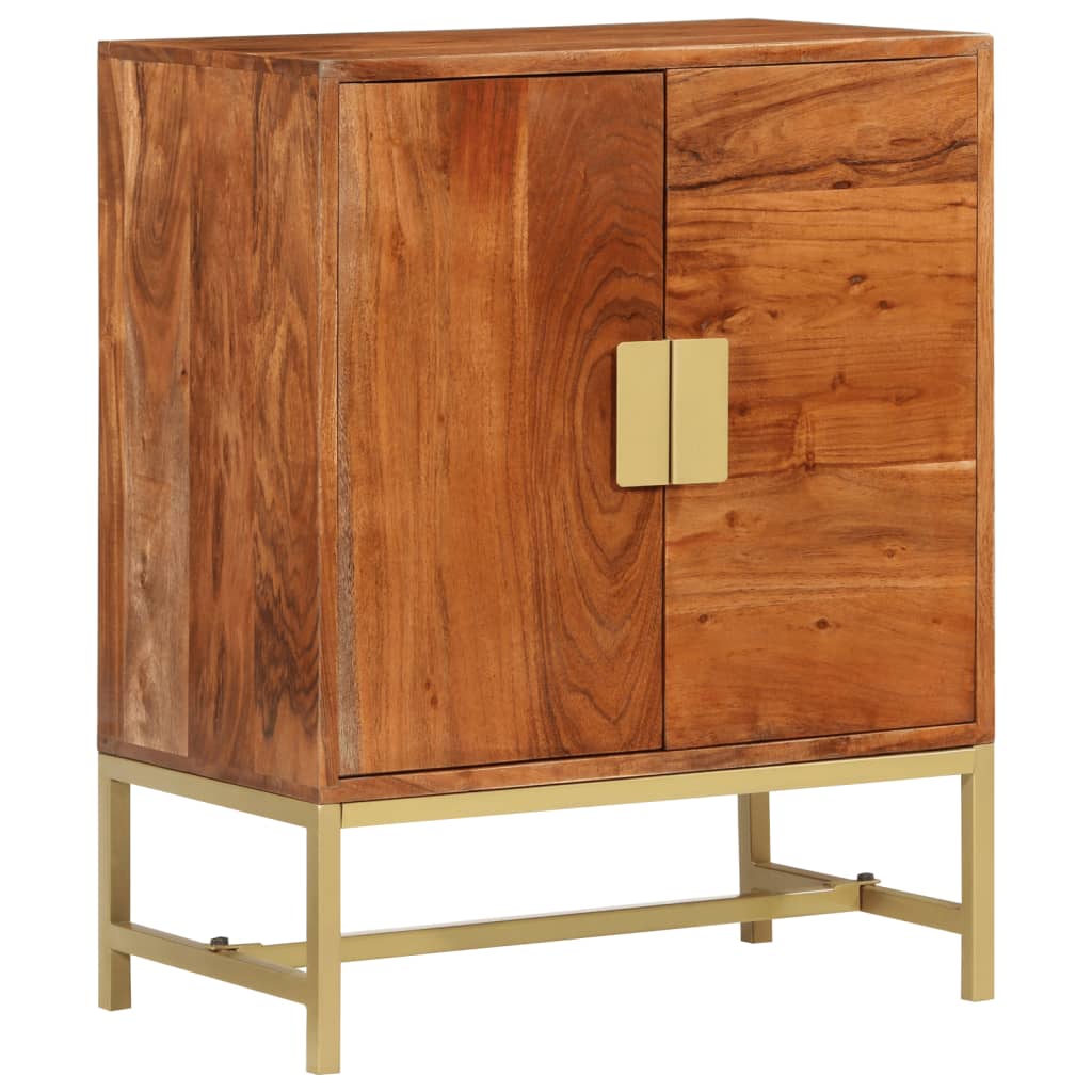 Sideboard 60X35X75 Cm Massivholz Akazie