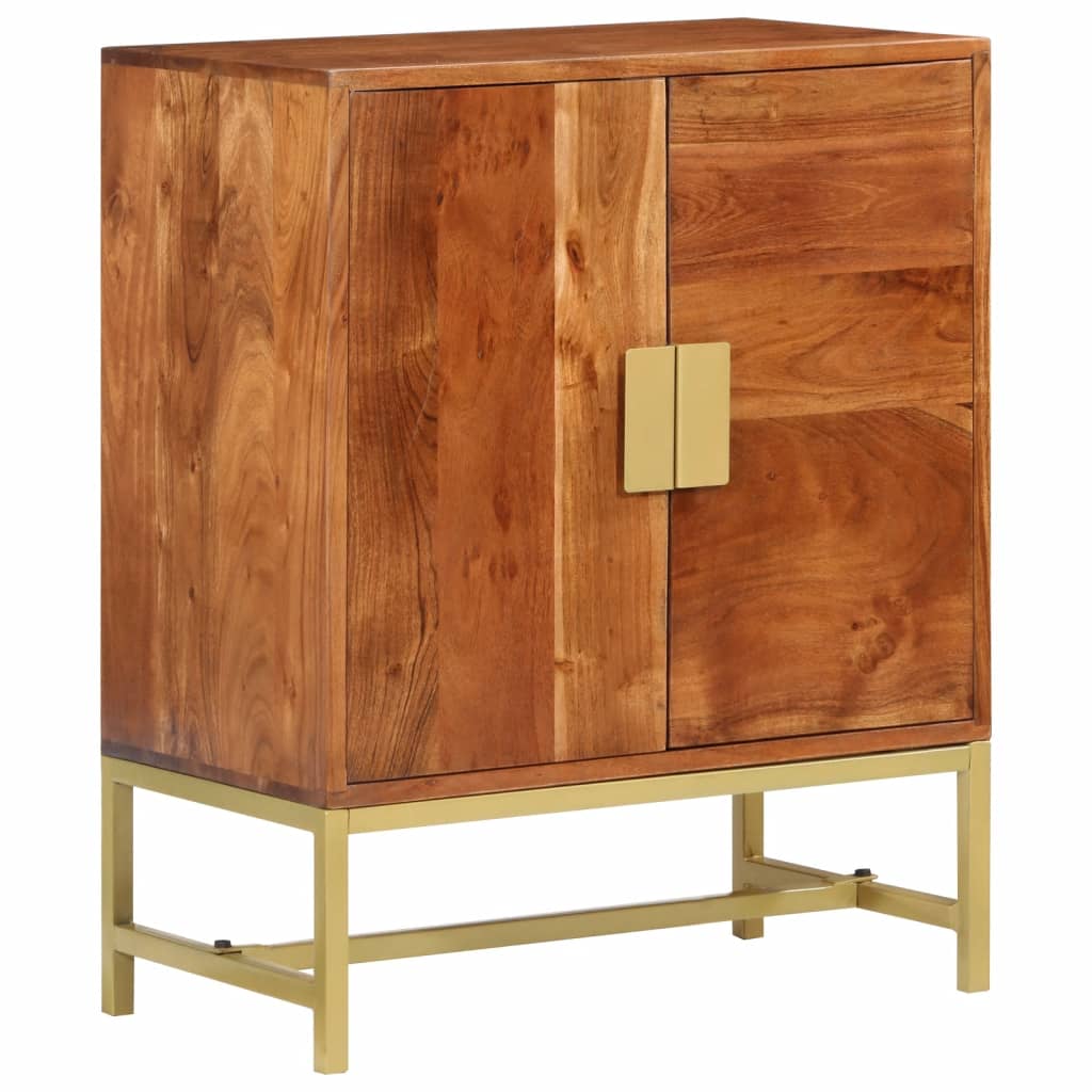 Sideboard 60X35X75 Cm Massivholz Akazie