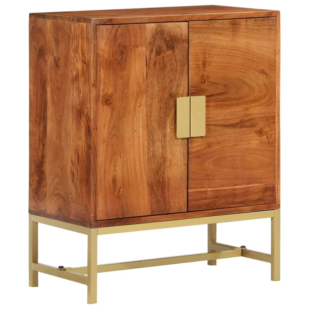 Sideboard 60X35X75 Cm Massivholz Akazie