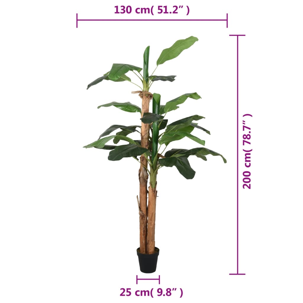 Bananenbaum Künstlich 22 Blätter Grün