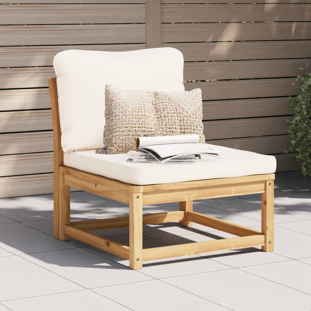 2-Tlg. Garten-Lounge-Set Mit Kissen Massivholz Akazie