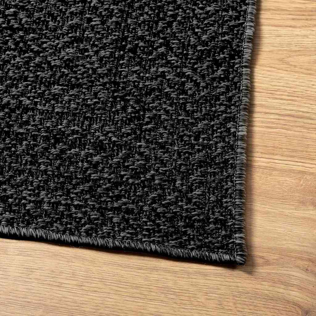 Teppich Zizur 100X200Cm Jute-Optik Indoor Und Outdoor Anthrazit