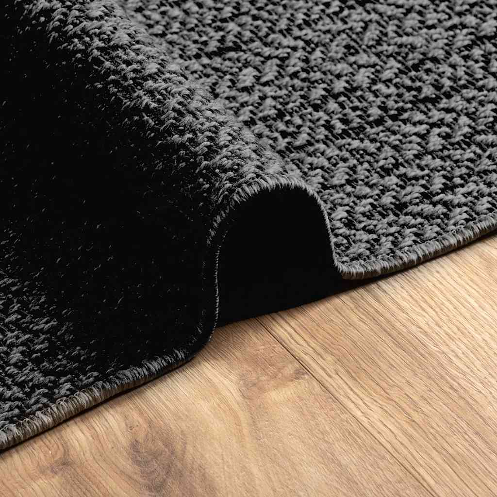 Teppich Zizur 100X200Cm Jute-Optik Indoor Und Outdoor Anthrazit