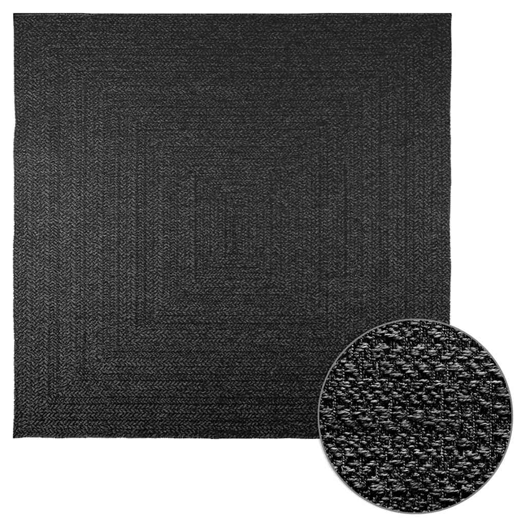 Teppich Zizur 100X200Cm Jute-Optik Indoor Und Outdoor Anthrazit