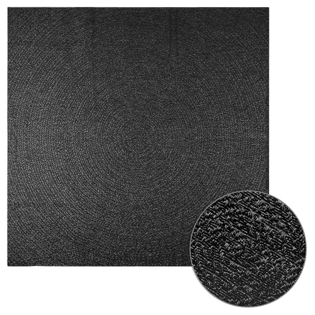 Teppich Zizur 100X200Cm Jute-Optik Indoor Und Outdoor Anthrazit