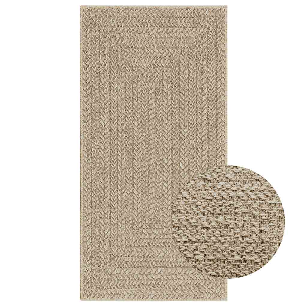 Teppich Zizur Jute-Optik Indoor Und Outdoor Beige