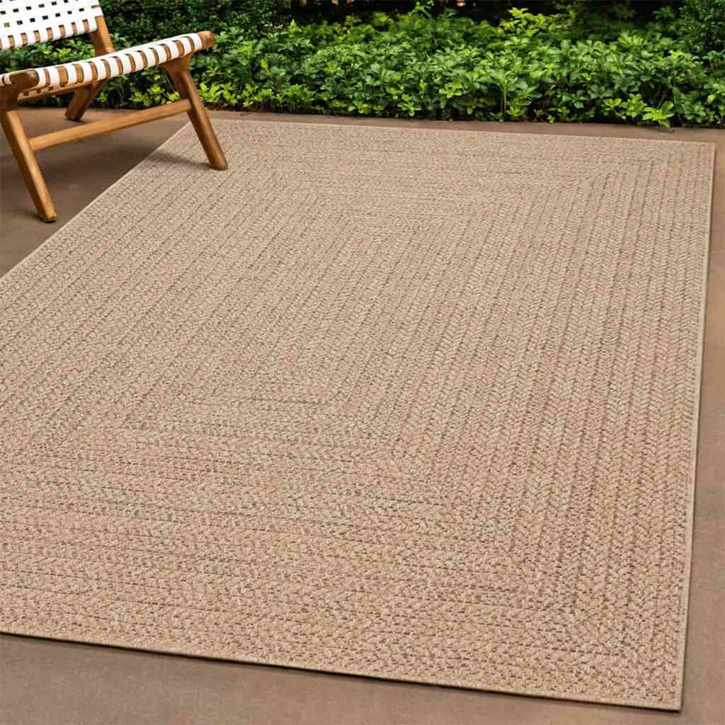 Teppich Zizur Jute-Optik Indoor Und Outdoor Beige