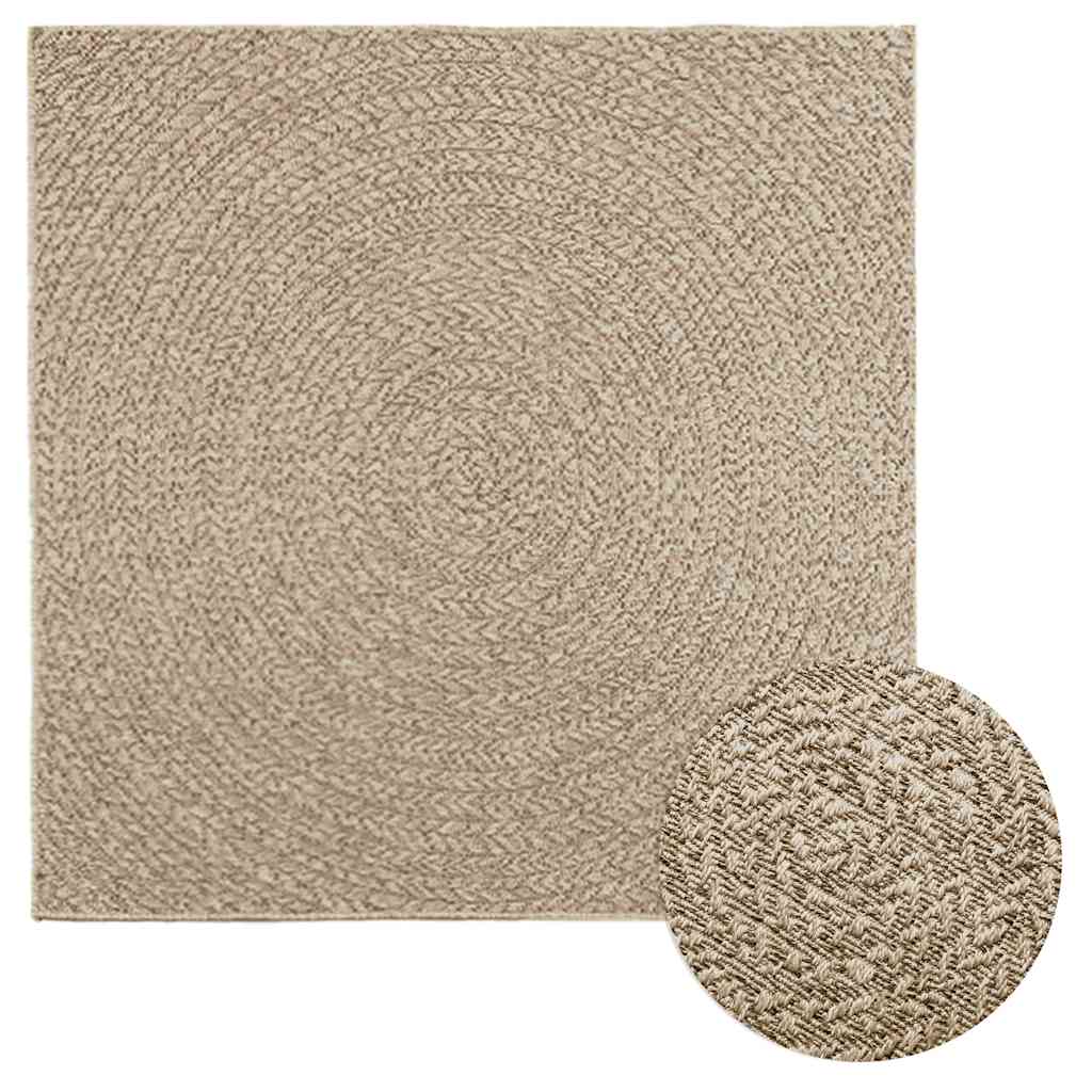 Teppich Zizur Jute-Optik Indoor Und Outdoor Beige