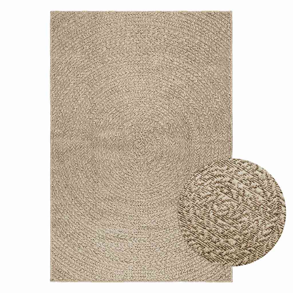 Teppich Zizur Jute-Optik Indoor Und Outdoor Beige