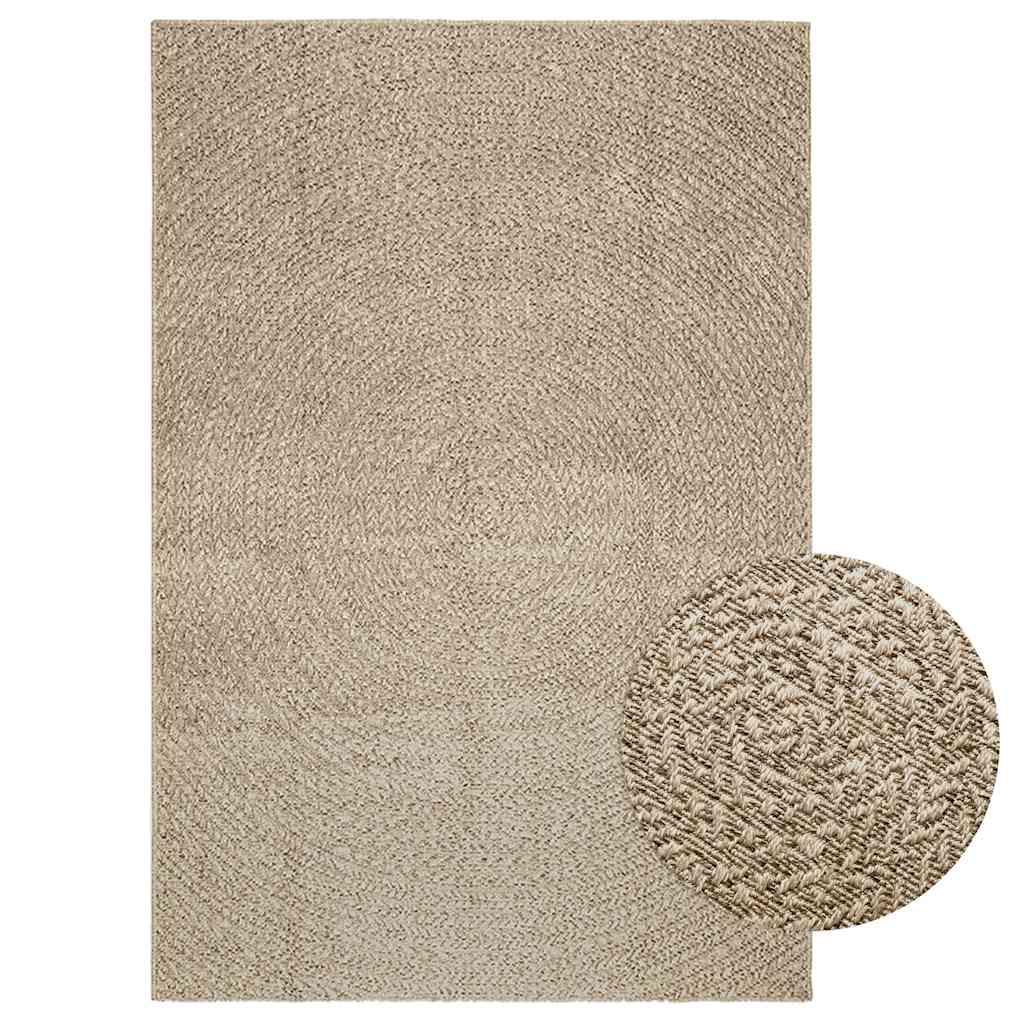 Teppich Zizur Jute-Optik Indoor Und Outdoor Beige