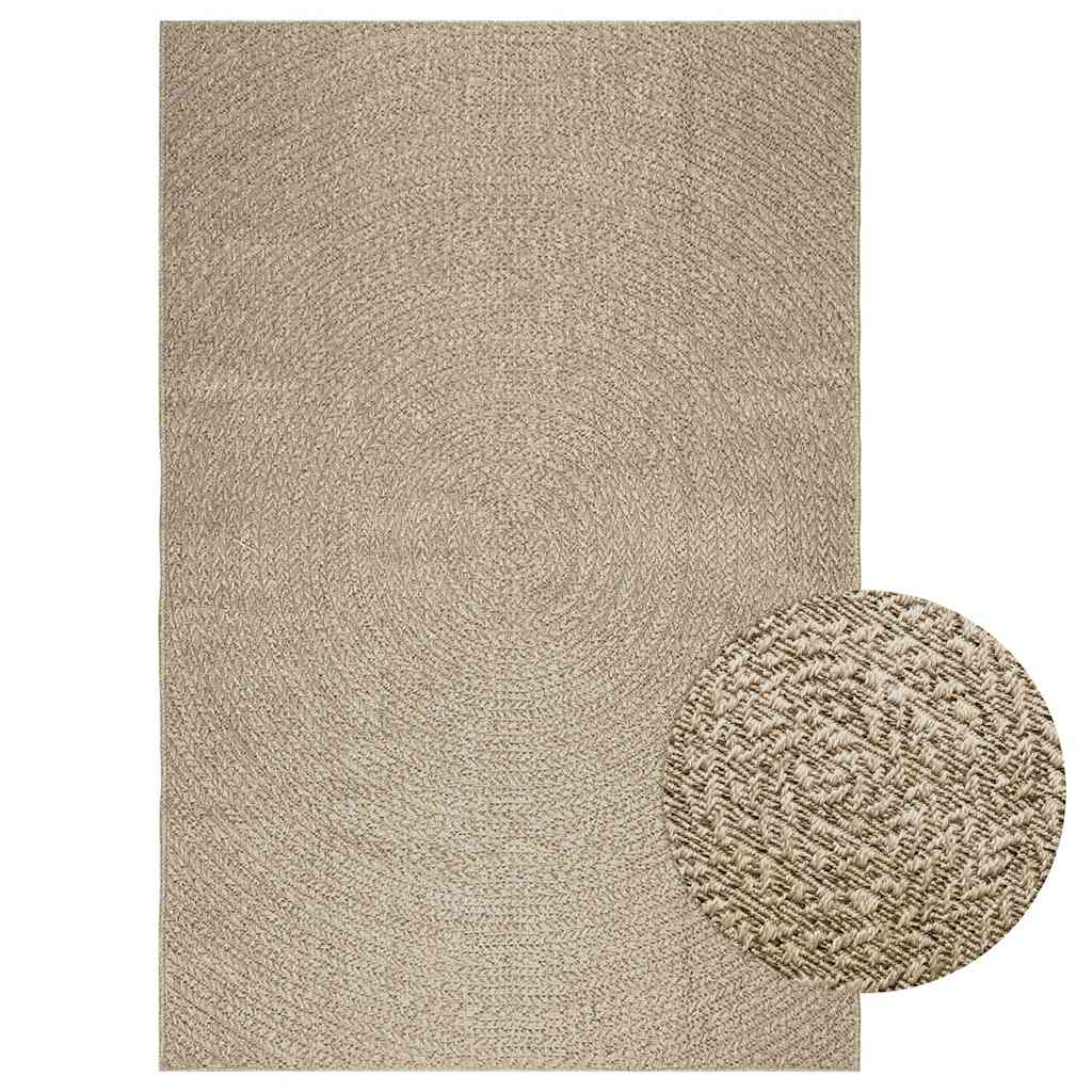 Teppich Zizur Jute-Optik Indoor Und Outdoor Beige