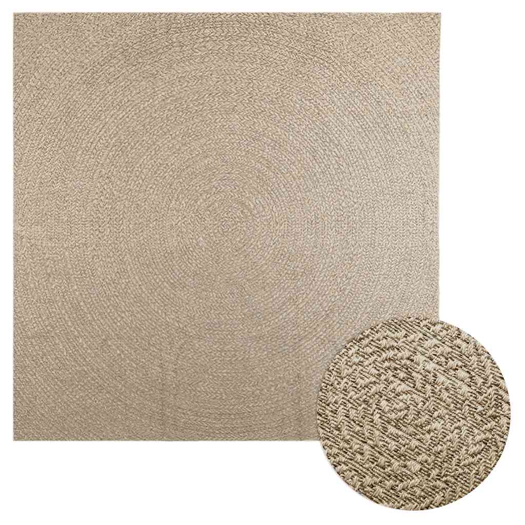 Teppich Zizur Jute-Optik Indoor Und Outdoor Beige