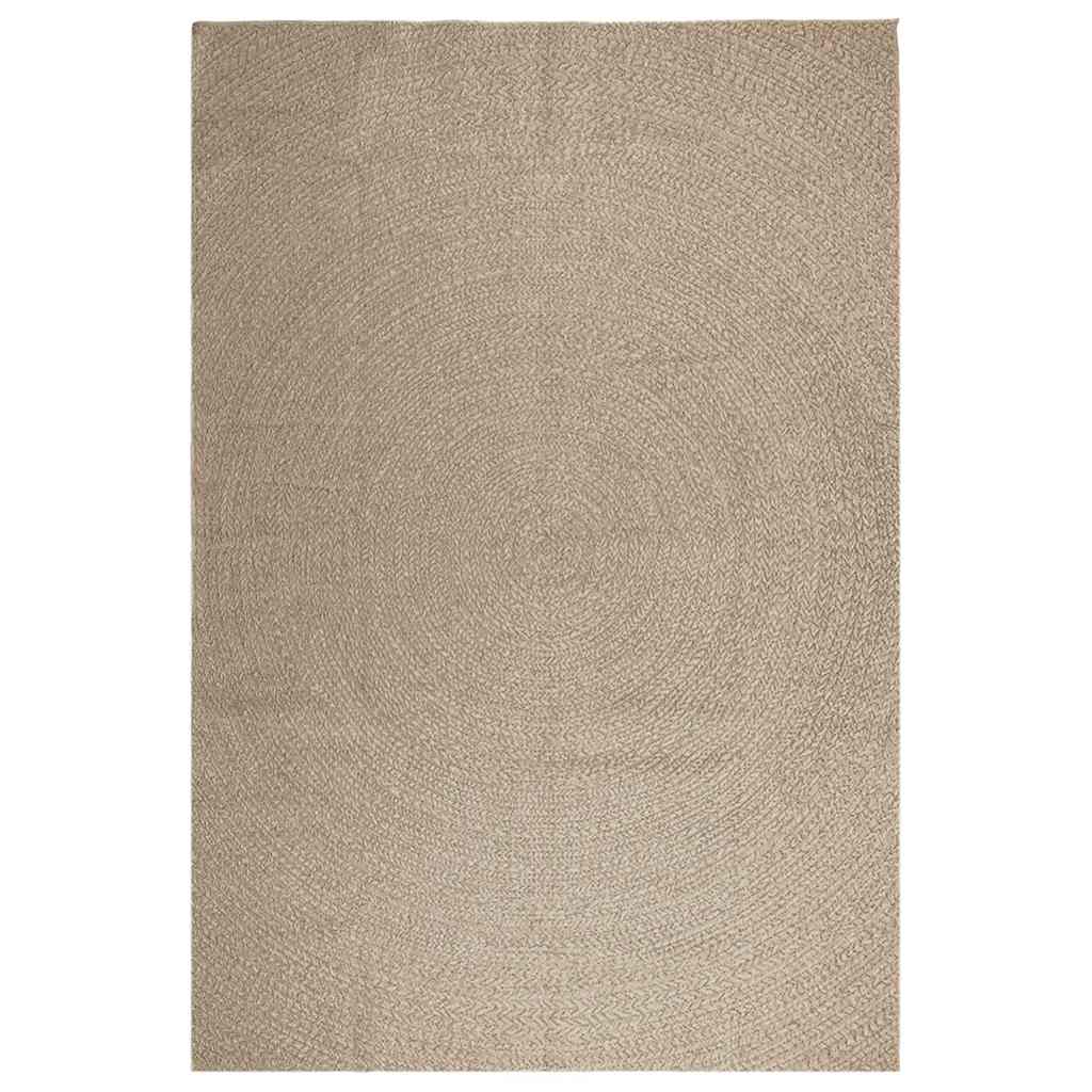 Teppich Zizur Jute-Optik Indoor Und Outdoor Beige