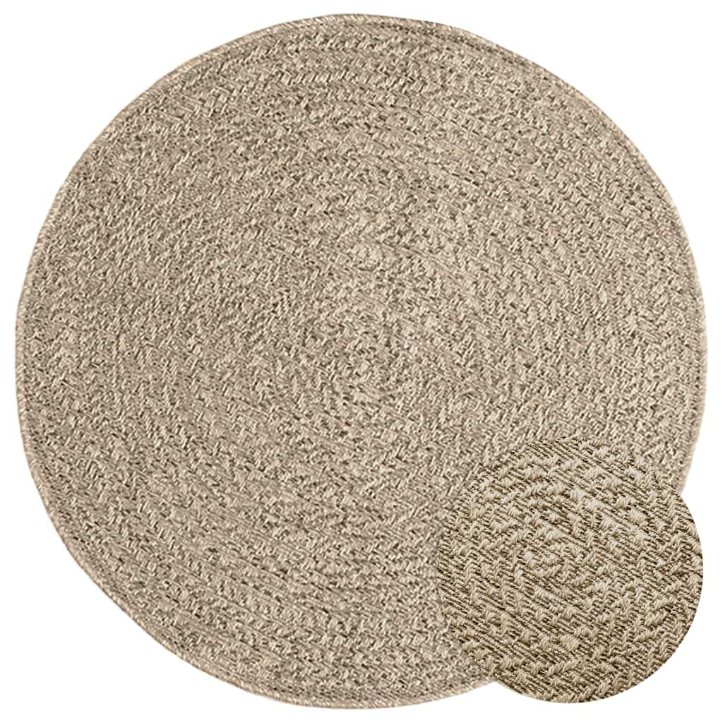Teppich Zizur Jute-Optik Indoor Und Outdoor Beige