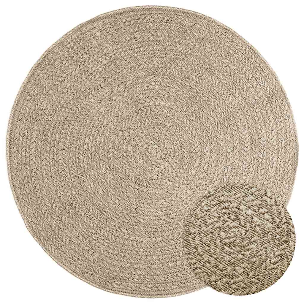 Teppich Zizur Jute-Optik Indoor Und Outdoor Beige