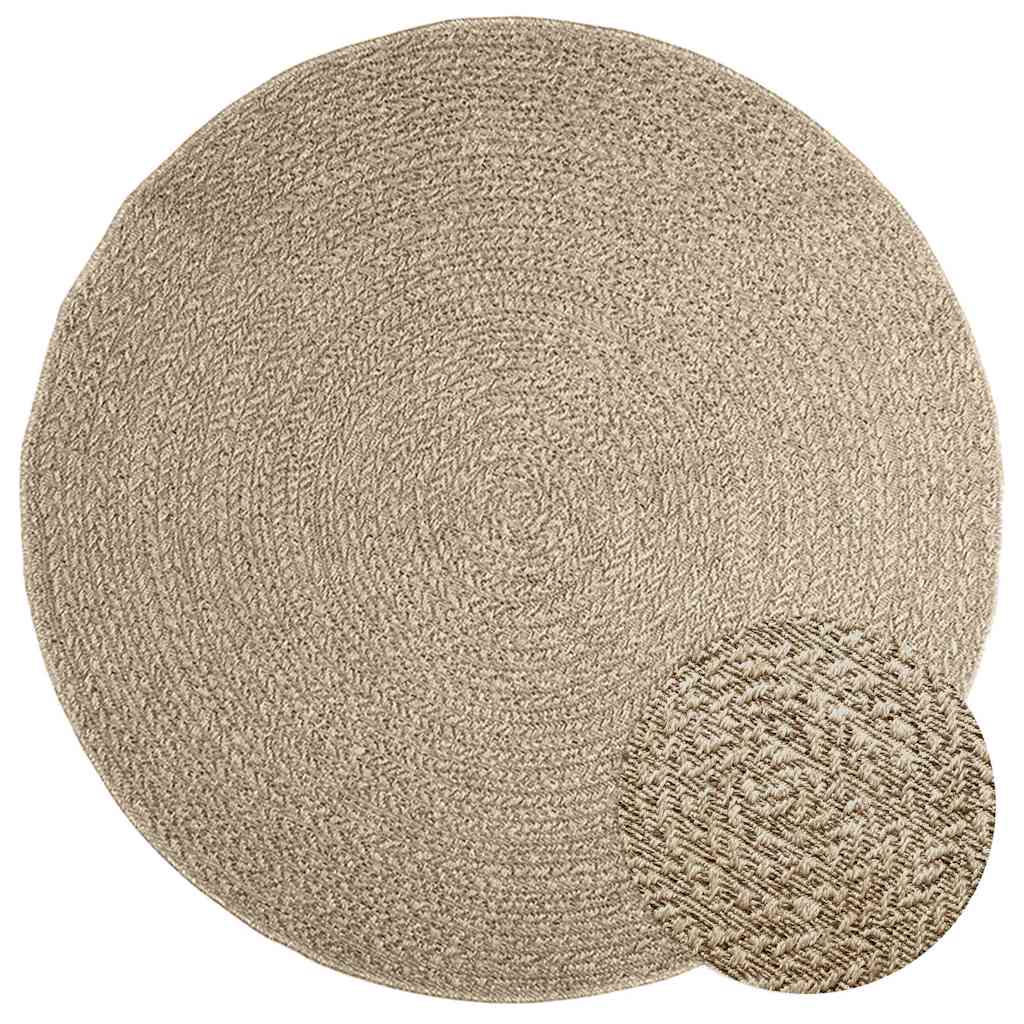 Teppich Zizur Jute-Optik Indoor Und Outdoor Beige