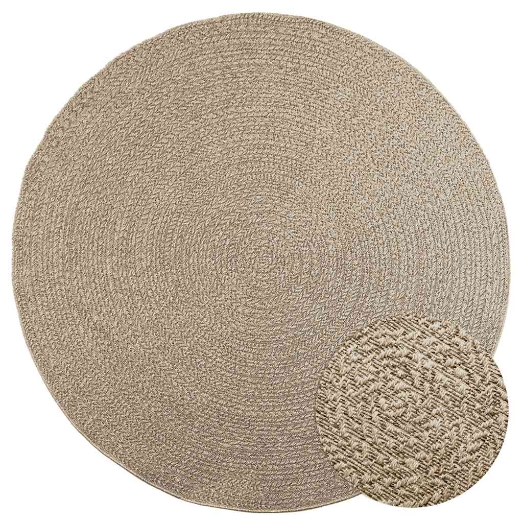 Teppich Zizur Jute-Optik Indoor Und Outdoor Beige