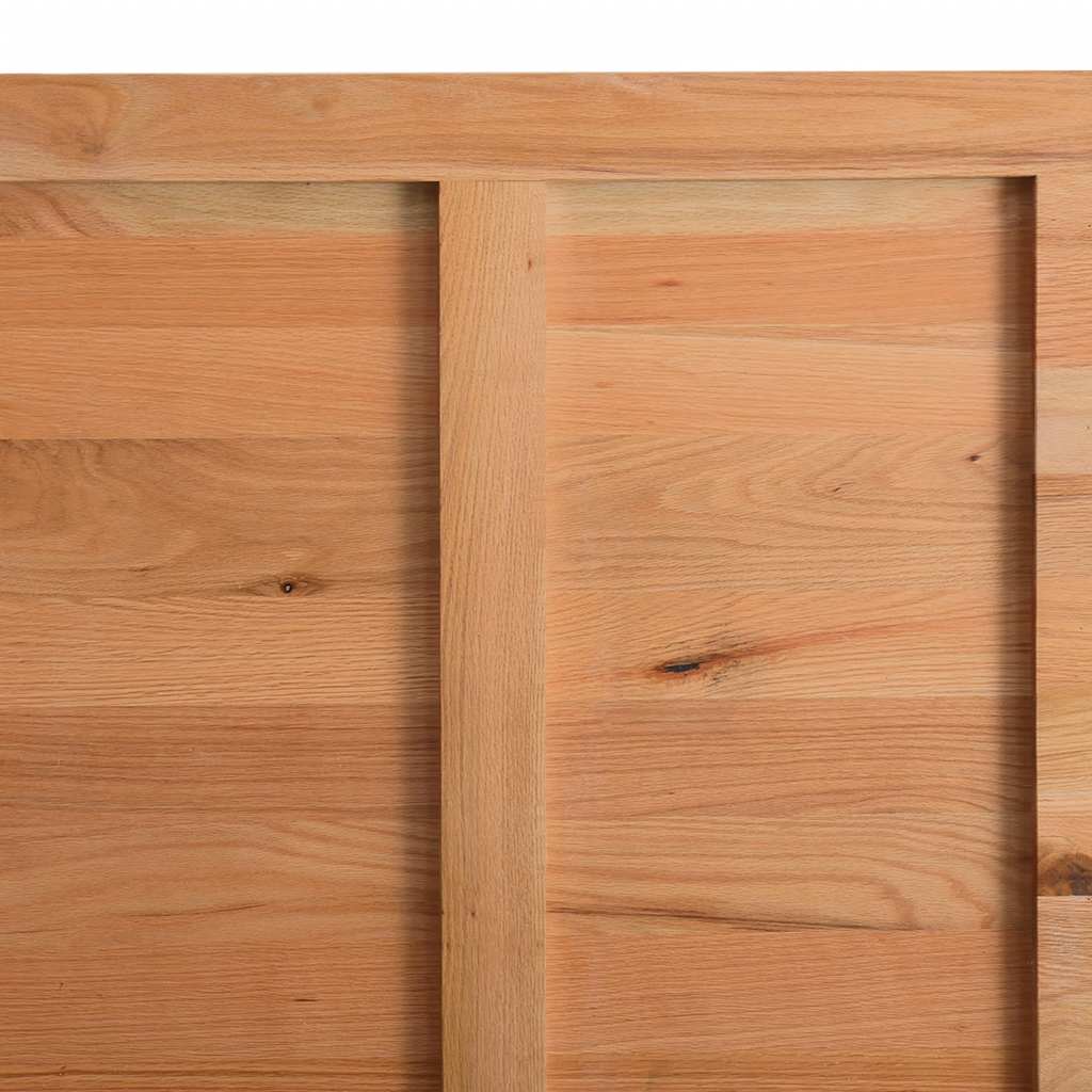 Esstisch Hellbraun 180X90X74 Cm Massivholz Eiche Rechteckig Natural Steel