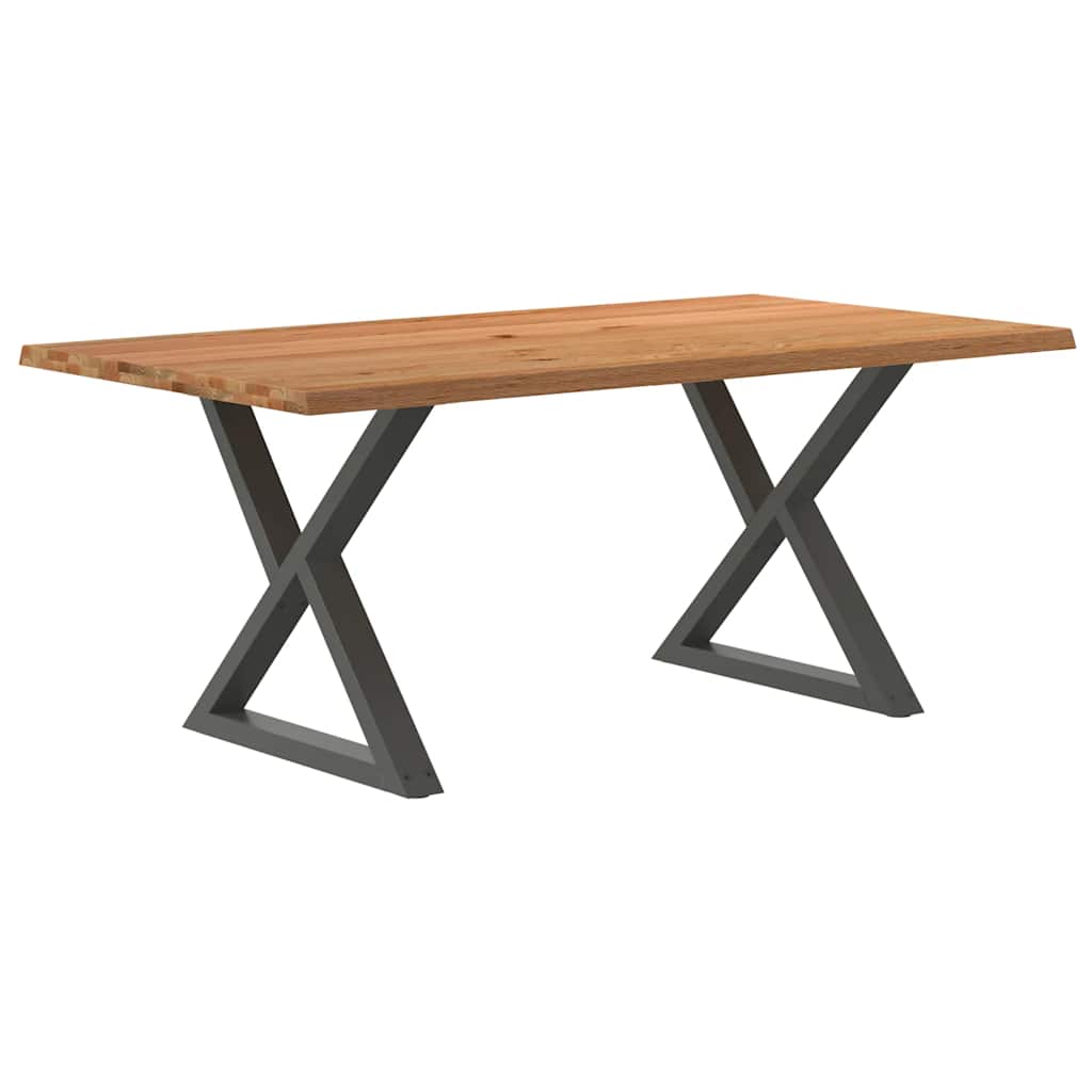Esstisch Mit Baumkanten Massivholz Eiche