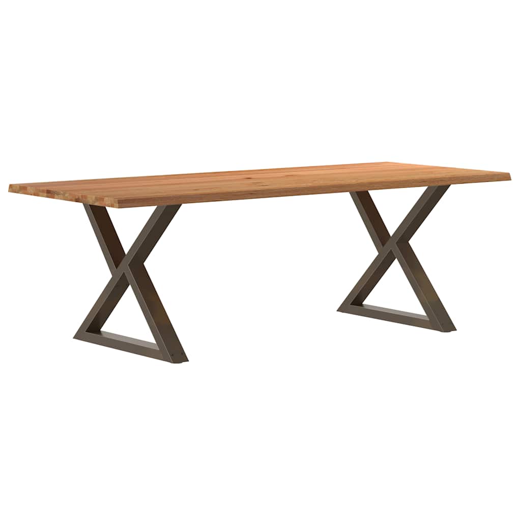 Esstisch Mit Baumkanten Massivholz Eiche