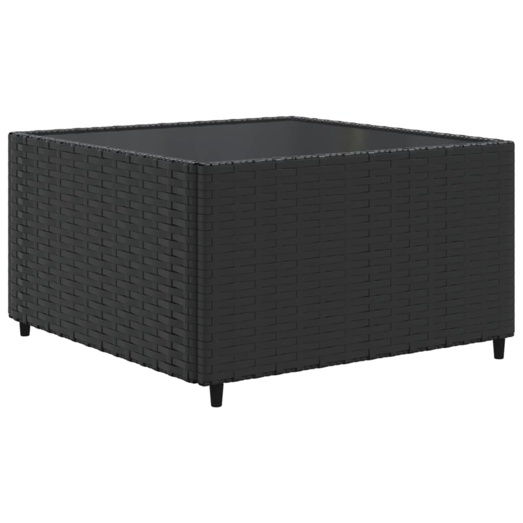 6-Tlg. Garten-Lounge-Set Mit Kissen Schwarz Poly Rattan