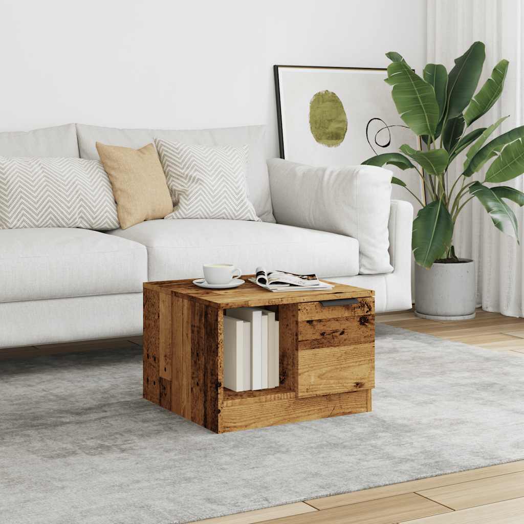 Couchtisch -Optik 50X50X36 Cm Holzwerkstoff