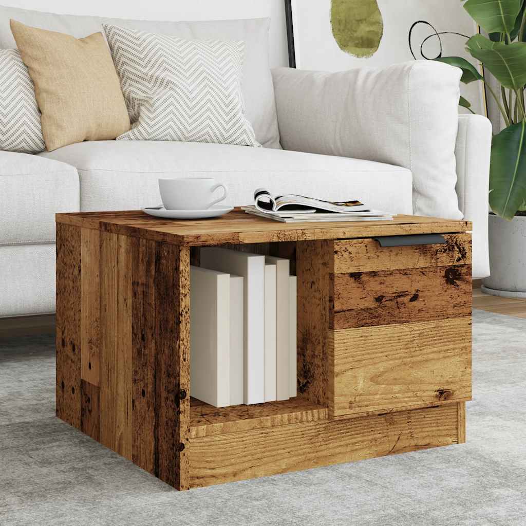 Couchtisch -Optik 50X50X36 Cm Holzwerkstoff
