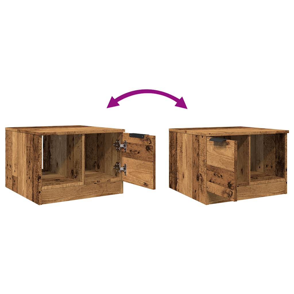 Couchtisch -Optik 50X50X36 Cm Holzwerkstoff