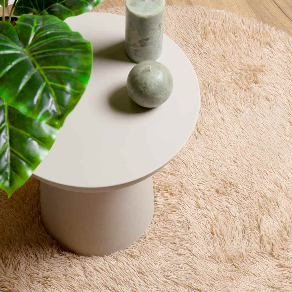 Teppich Shaggy Hochflor Navarra Polyester Beige