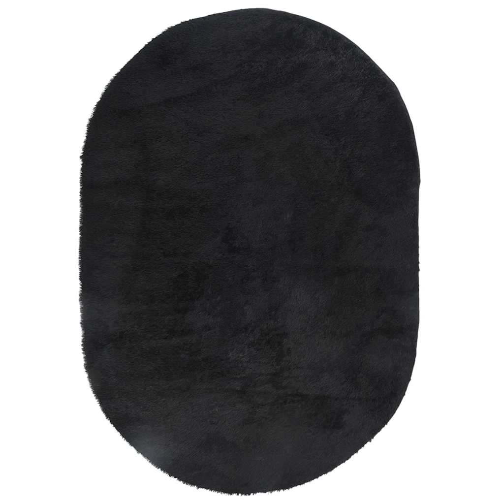 Teppich Shaggy Hochflor Navarra Polyester Schwarz