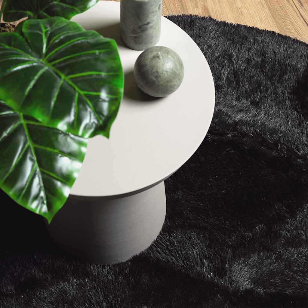 Teppich Shaggy Hochflor Navarra Polyester Schwarz