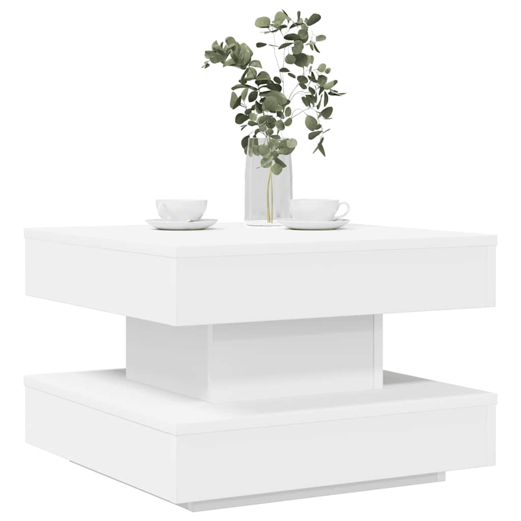 Couchtisch 360-Grad Drehbar 70X70X34,5 Cm