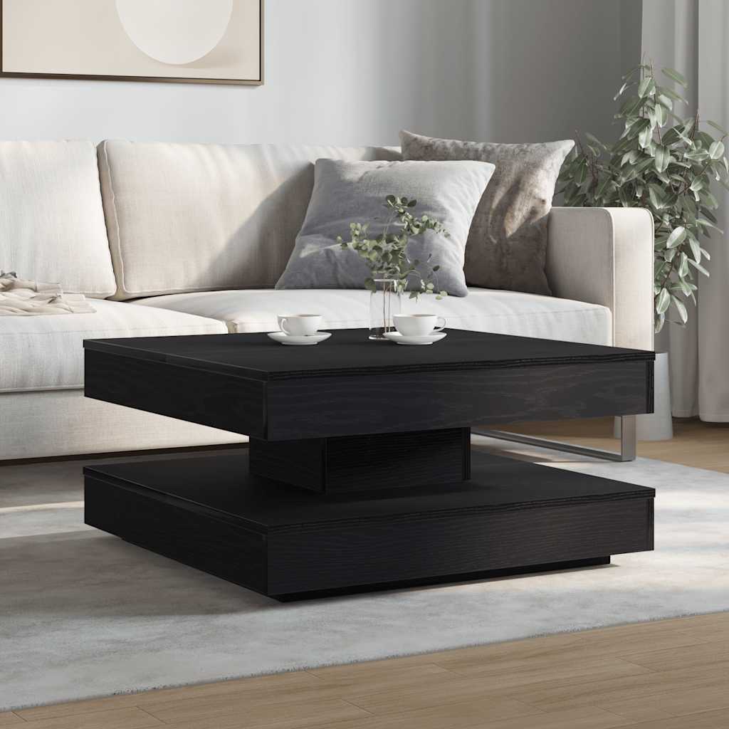 Couchtisch 360-Grad Drehbar 70X70X34,5 Cm