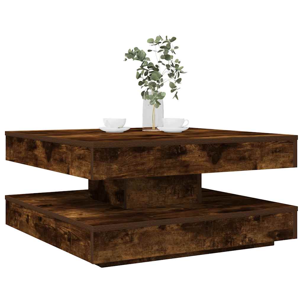 Couchtisch 360-Grad Drehbar 70X70X34,5 Cm