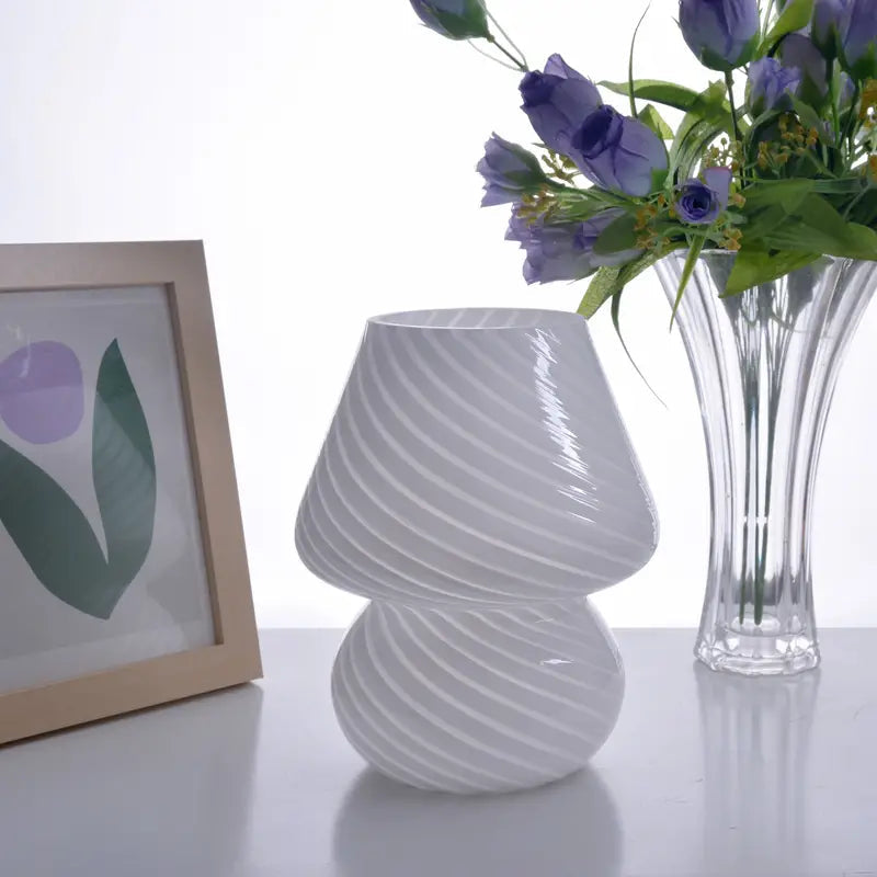 Rayado Buntglas Tischlampe