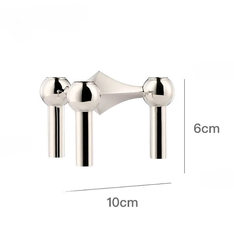 Reinas Kerzenständer - silber/gold/schwarz