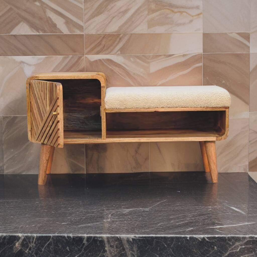 Inca bench with cupboard